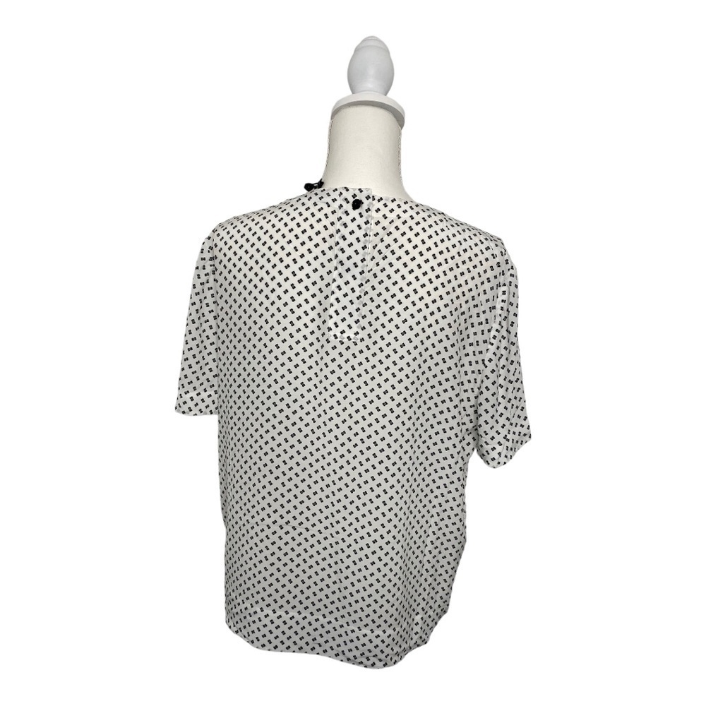 Rag & Bone White and Black Crewneck T Shirt Blouse Size Large - Picture 6 of 13